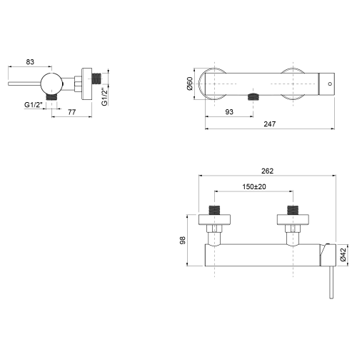 Sapho ULTRAMIX zuhanycsaptelep, matt arany UT011G