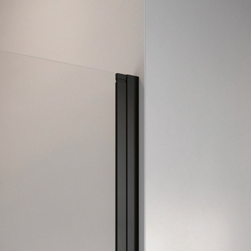 Radaway Nes Black PND II 120 J jobbos kádparaván, matt fekete 10009120-54-01R