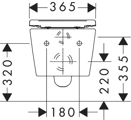 Hansgrohe EluPura Original S WC-szett ülőkével, AquaChannel Flush, fehér 60288450