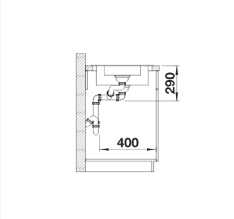 BLANCO LIVIT II 6S rozsdamentes acél mosogatótálca excenterrel (526624 mos+217492 lef) 526624
