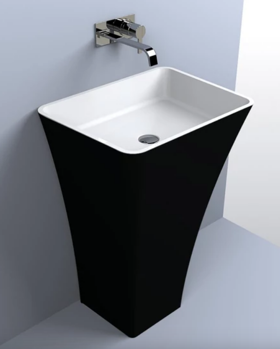 LUNART Adrienne álló mosdó, fényes RAL 9005 - Black 5999123009647