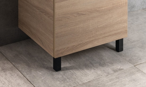 Sapho AQUALINE állítható bútorláb, fekete 0776R-B