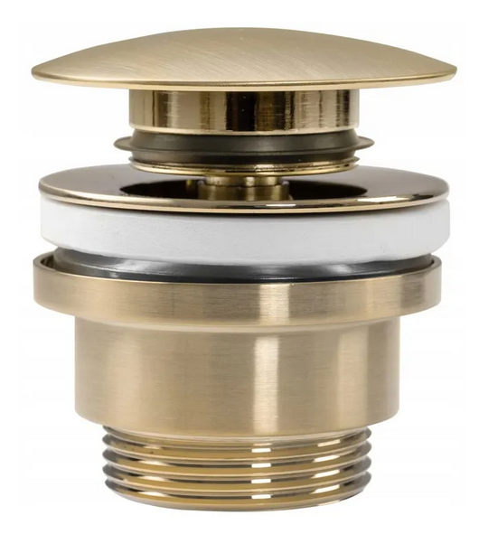 Rea univerzális leeresztő szelep click-clack rendszerrel, szálcsiszolt arany REA-A8585