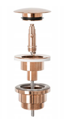 Rea univerzális leeresztő szelep click-clack rendszerrel, rose gold REA-A533A