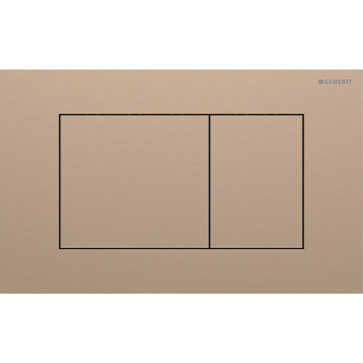 Geberit Sigma40 Square működtetőlap 2 mennyiséges öblítéshez easy-to-clean bevonattal, szálcsiszolt vörös arany 115.629.QB.1