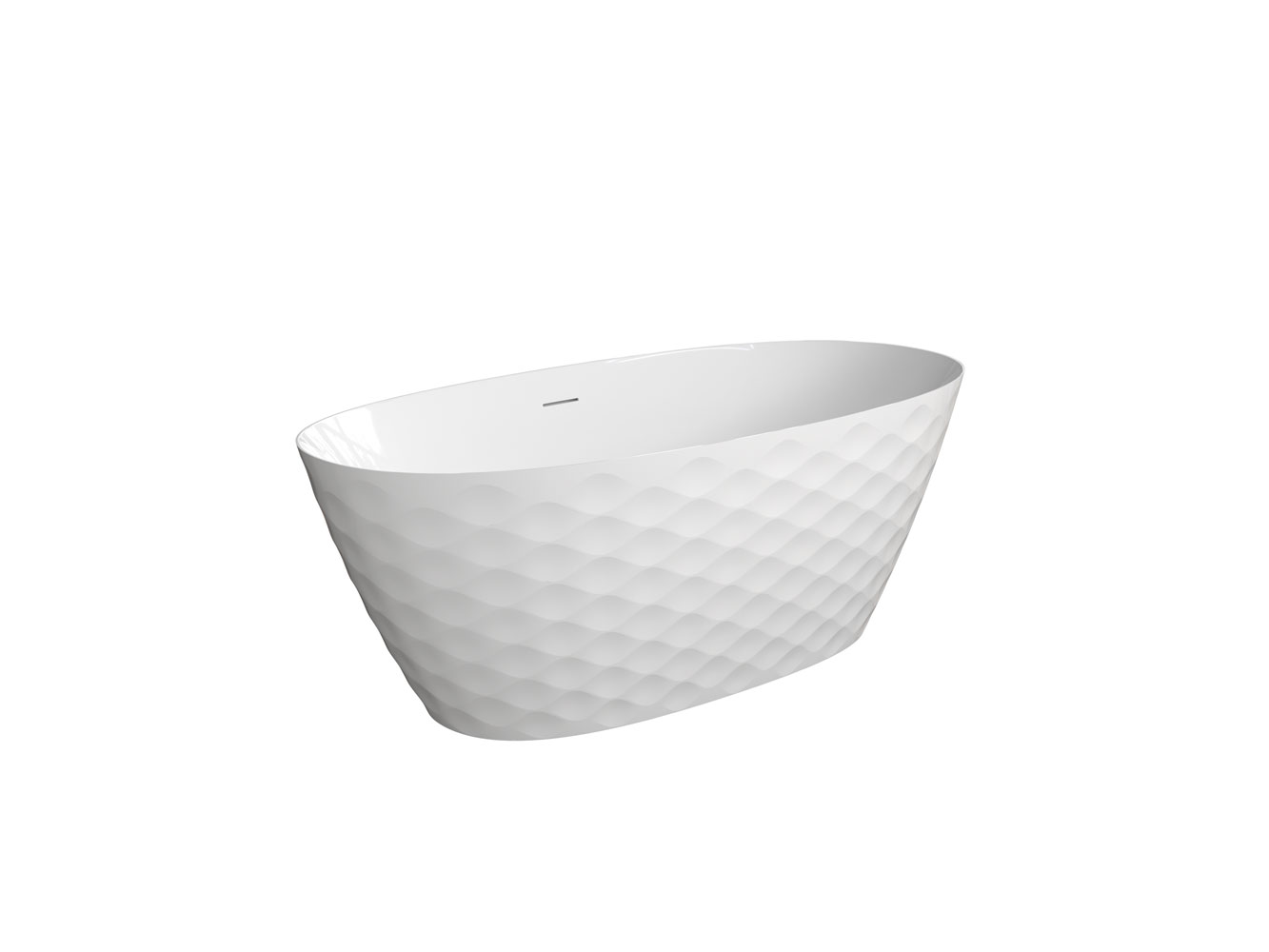 Niwell Kyra 160×75 cm szabadonálló kád, fényes fehér NW-KSZ-KYR166