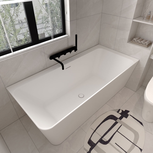 Niwell Ilda-R matt 170×78 cm szabadonálló kád falhoz jobbos, matt fehér NW-KSZ-ILD-R170-MW