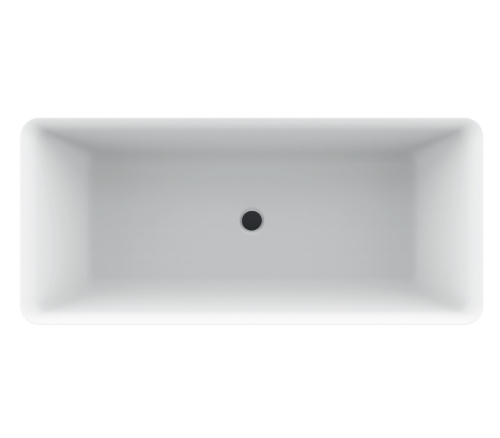 Niwell Liza matt b&w 168×75 cm szabadonálló kád, matt fekete/fehér NW-KSZ-LIZ168-MBW