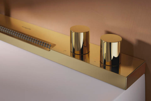 Hansgrohe Avalegra AquaUnit 580/475 mosdórendszer zuhanyvízsugárral, polírozott arany hatású 22472990