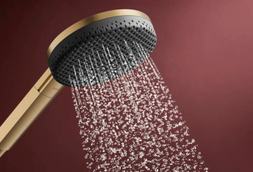 Hansgrohe Raindance Alive Select S kézizuhany 125, 3jet, Ecosmart+, szálcsiszolt bronz 24512140