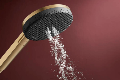 Hansgrohe Raindance Alive Select S kézizuhany 125, 3jet, Ecosmart+, szálcsiszolt bronz 24512140