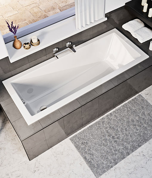 Niwell Wave Slim 180x80 cm egyenes kád WANW.WAV.180.080.WHS