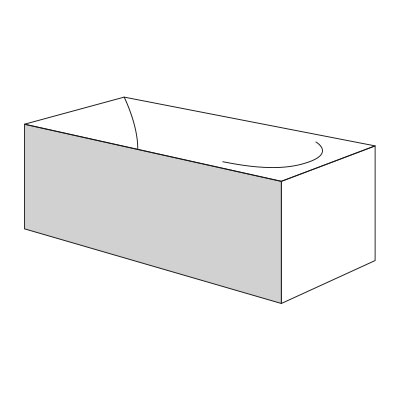 Niwel Dia Lux kádhoz előlap 190 cm OBEX.190.65WH