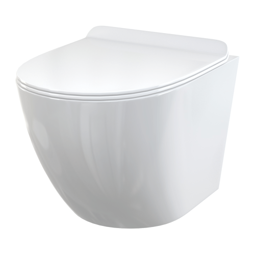 Alca Solid perem nélküli fali wc slim lassú záródású wc ülőkével WC SOLID