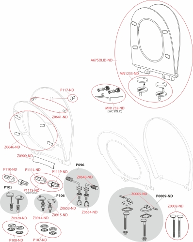 Alca Solid perem nélküli fali wc slim lassú záródású wc ülőkével WC SOLID