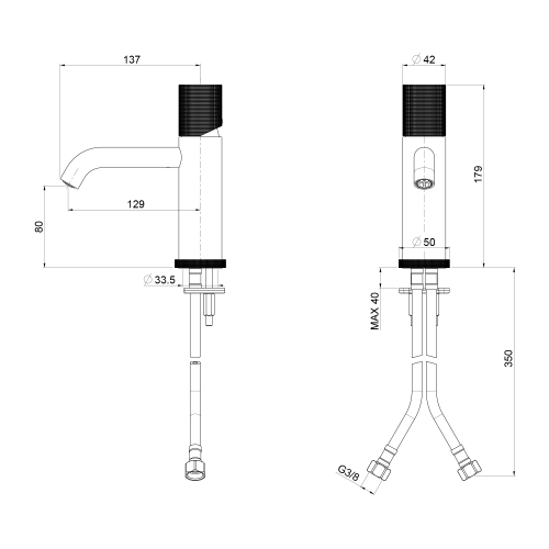 Sapho ULTRATAP mosdócsaptelep, matt arany UT002TG