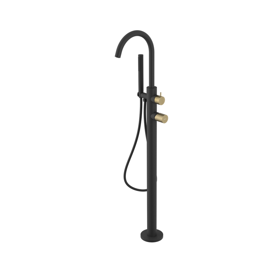 Sapho ULTRATAP térben álló kádcsaptelep, matt fekete/matt arany UT021TBG