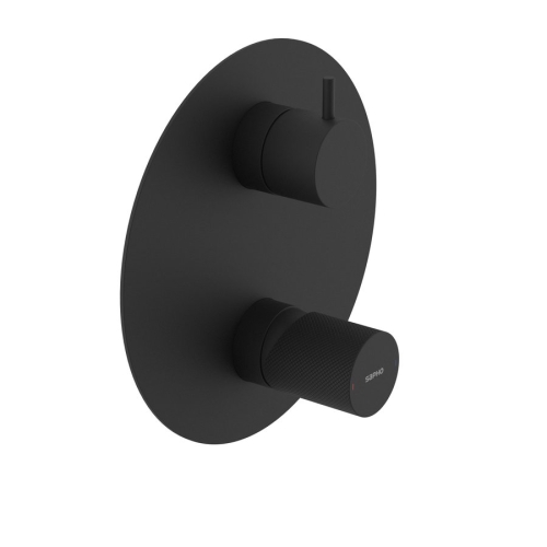 Sapho ULTRATAP 3-irányú falba süllyesztett csaptelep, matt fekete UT044TB