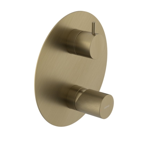 Sapho ULTRATAP 3-irányú falba süllyesztett csaptelep, matt arany UT044TG