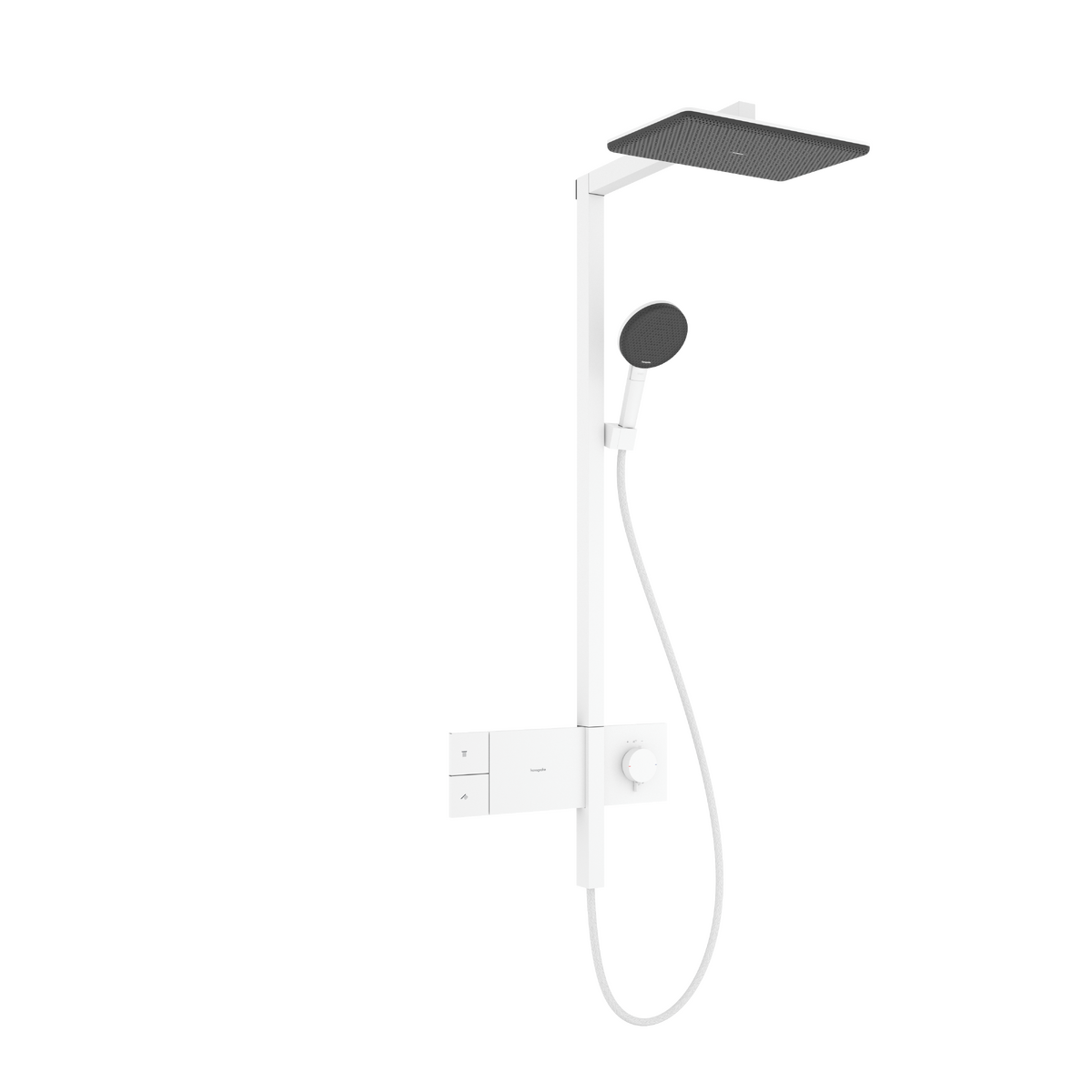 Hansgrohe Raindance Alive Q Showerpipe 210/340 1jet termosztátos zuhanyrendszer, matt fehér 24580700
