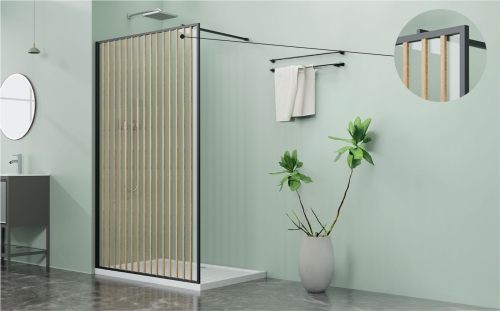 Niwell NATURE walk-in zuhanyfal 90 cm NWWI-NATU90