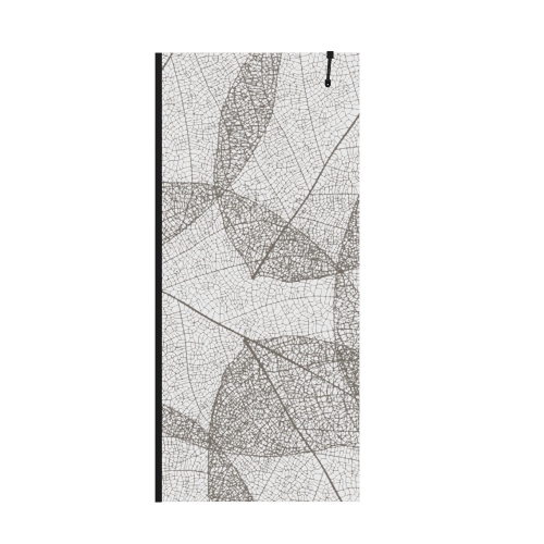 Niwell LETTI black walk-in zuhanyfal mintával, 90 cm NWWI-LETTB90