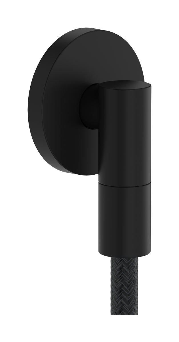 Hansgrohe FixFit Fine S fali csatlakozó visszafolyásgátlóval, matt fekete 28882670