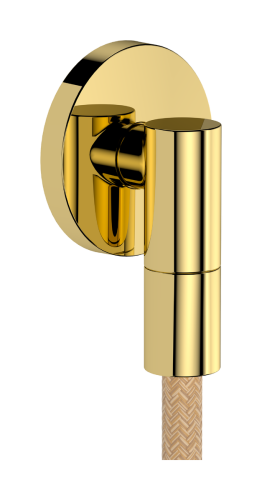 Hansgrohe FixFit Fine S fali csatlakozó visszafolyásgátlóval, polírozott arany 28882990