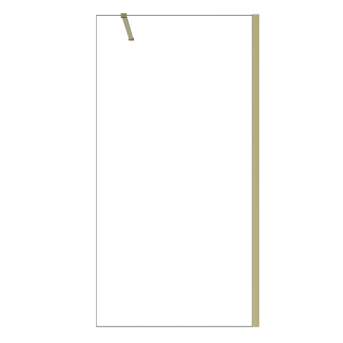 Besco ECO-N Gold walk-in zuhanyfal 110 cm, arany szín ENG-110-195C