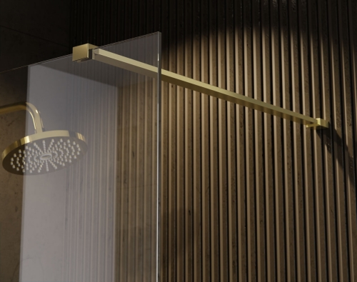 Besco ECO-N Gold walk-in zuhanyfal 120 cm, arany szín ENG-120-195C