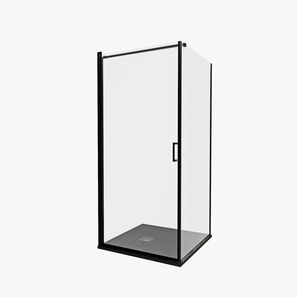 Niwell EMILY black zuhanykabin 80x80 cm NWZK-EMB8080