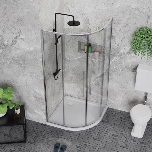 Niwell Olan íves zuhanykabin 80x80 cm NWZK-OLA8080