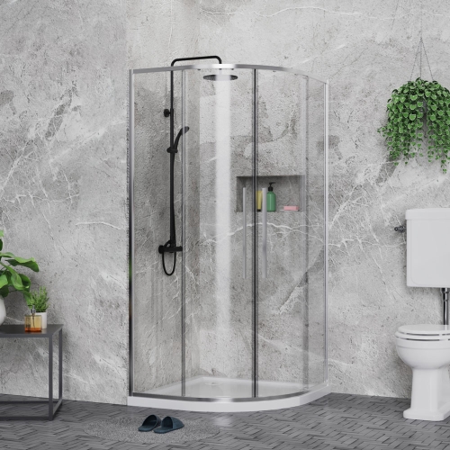 Niwell Olan íves zuhanykabin 90x90 cm NWZK-OLA9090