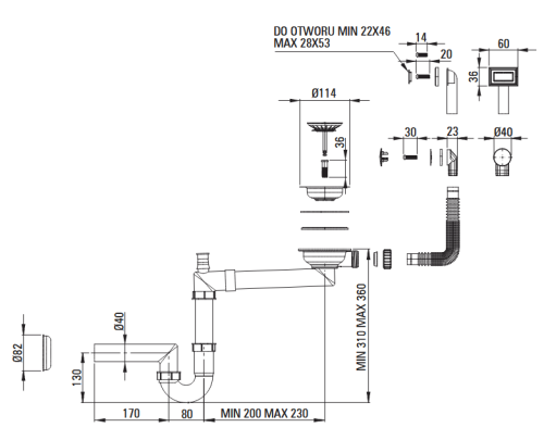Deant Olfato Precious rozsdamentes mosogató 39 x 50,5 cm, szálcsiszolt bronz ZPO_C10E
