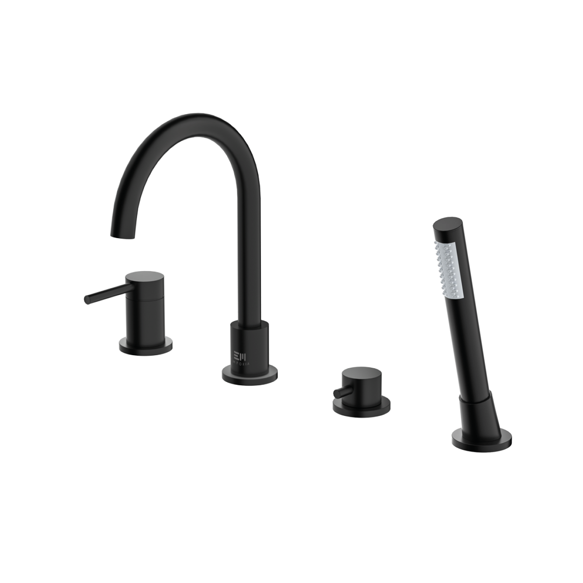 Emporia FLY perembe építhető kádtöltő csaptelep, matt fekete 03033BM