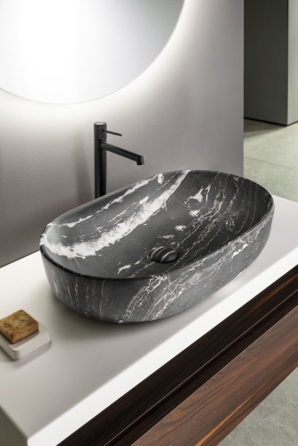 Sapho CALEO 60x42 cm kerámiamosdó, carnico márvány CA590CM