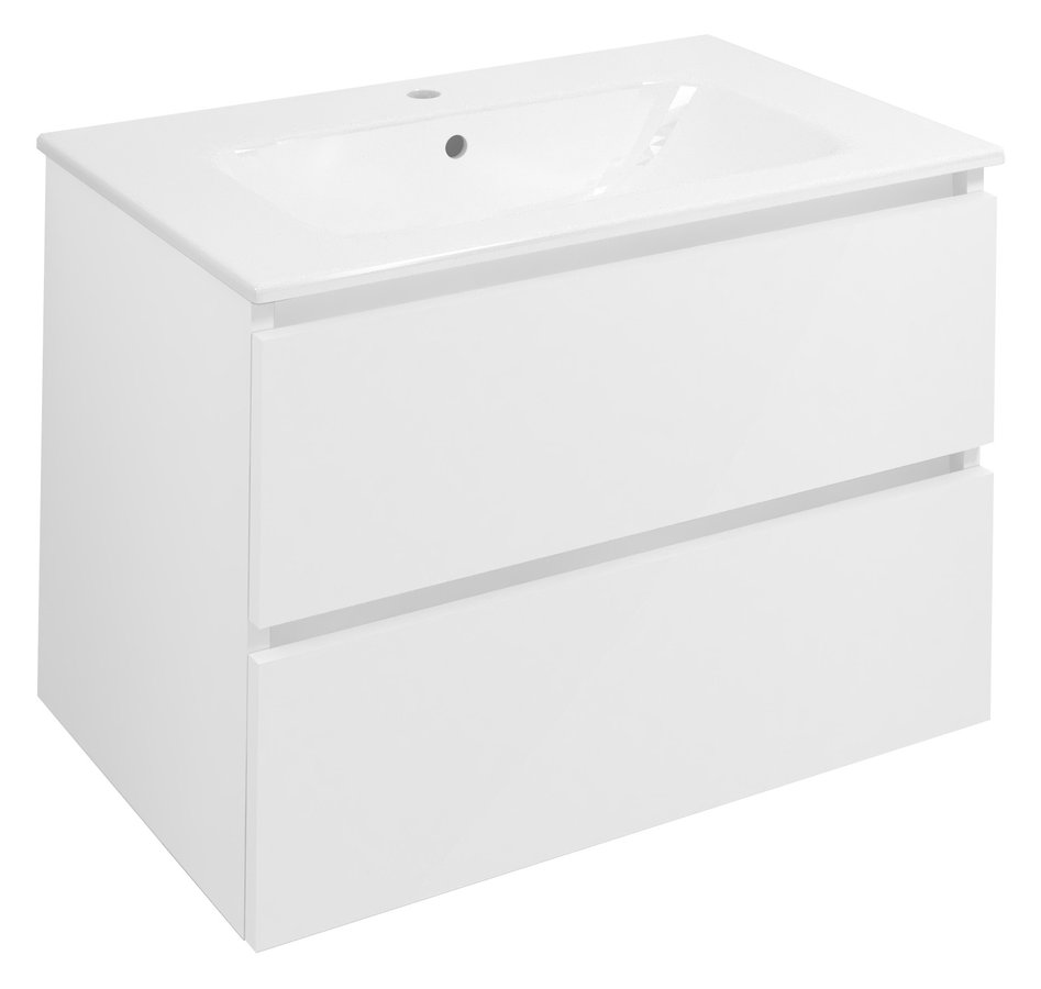 Sapho EZARA 70 cm mosdótartó szekrény, fényes fehér EZ701-3030