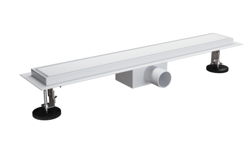 Roltechnik 800 mm rozsdamentes zuhanyfolyóka, fehér RRF-W-800