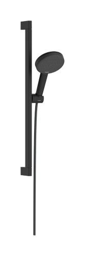 Hansgrohe Raindance Alive Select S EcoSmart 125 3jet kézizuhany 65 cm zuhanyrúddal, matt fekete 24600670