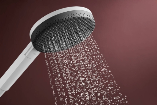 Hansgrohe Raindance Alive Select S EcoSmart 125 3jet kézizuhany 65 cm zuhanyrúddal, matt fehér 24600700