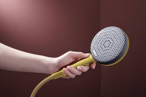 Hansgrohe Raindance Alive Select S EcoSmart 125 3jet kézizuhany 65 cm zuhanyrúddal, polírozott arany 24600990