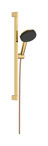 Hansgrohe Raindance Alive Select S EcoSmart 125 3jet kézizuhany 65 cm zuhanyrúddal, polírozott arany 24600990