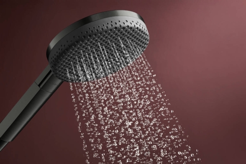 Hansgrohe Raindance Alive Select S EcoSmart 125 3jet kézizuhany 90 cm zuhanyrúddal, szálcsiszolt fekete króm 24603340