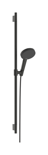 Hansgrohe Raindance Alive Select S EcoSmart 125 3jet kézizuhany 90 cm zuhanyrúddal, szálcsiszolt fekete króm 24603340