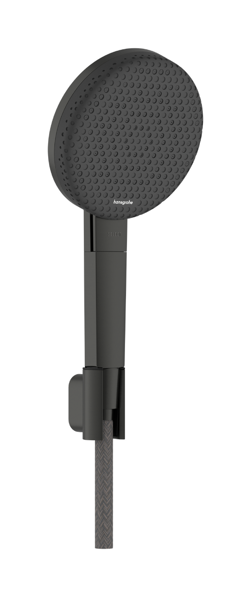 Hansgrohe Raindance Alive Select S EcoSmart 125 3jet zuhanyszett, szálcsiszolt fekete króm 24611340