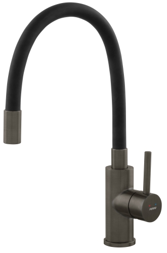 Ferro Zumba Gun Metal konyhai csaptelep flexibilis kifolyócsővel BZA4BSSGM
