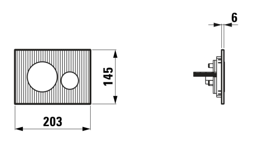 Laufen INEO MOONDANCE nyomólap, króm H9001160040001
