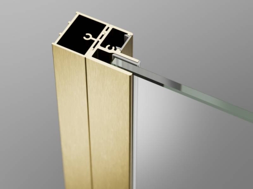 Radaway U TOLDÓPROFIL ESSENZA/NES 2 CM forgóprofilhoz/ fix részhez szálcsiszolt arany P01-276200099