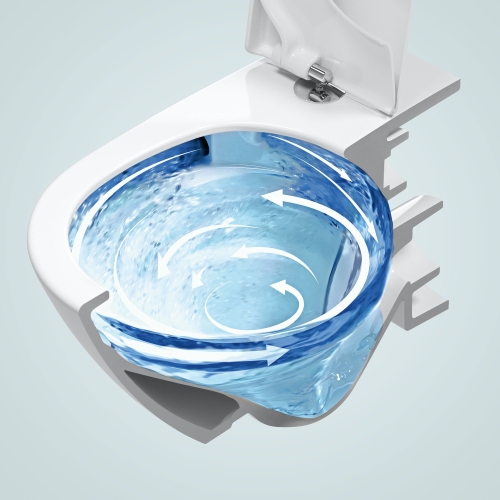 Villeroy & Boch Architectura kombipack fali wc Rimless TwistFlush öblítés, lassú záródású ülőkével, fehér 5684CL01