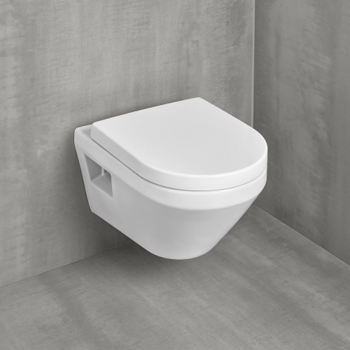 Villeroy & Boch Architectura kombipack fali wc Rimless TwistFlush öblítés, lassú záródású ülőkével, fehér 5684CL01